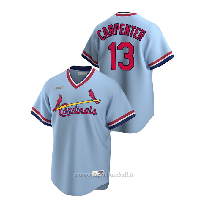 Maglia Baseball Uomo St. Louis Cardinals Matt Carpenter Cooperstown Collection Road Blu